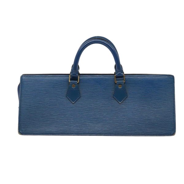 LOUIS VUITTON Epi Sac Triangle Hand Bag Blue M52095  82780 Discount