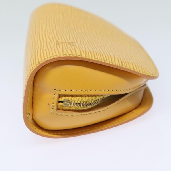 LOUIS VUITTON Epi Dauphine PM Pouch Yellow M48449  82347 For Cheap