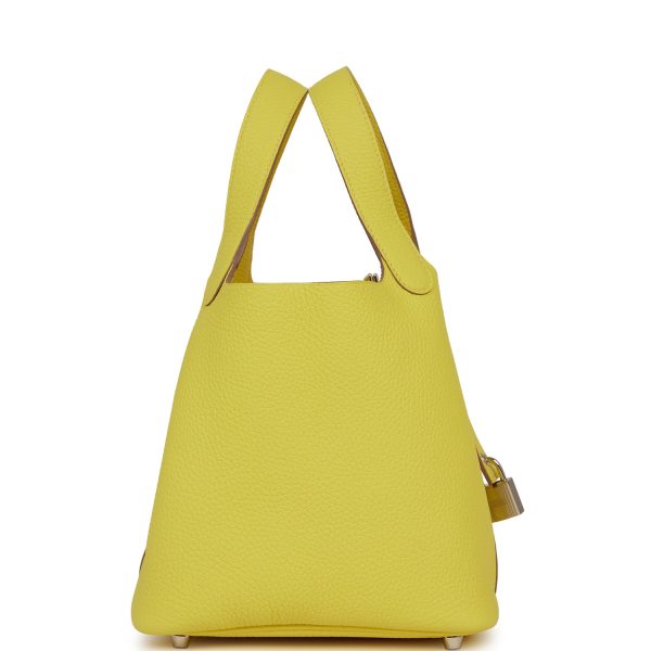 Hermes Picotin Lock 18 Lime Clemence Palladium Hardware Online Sale