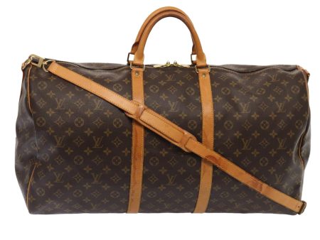 LOUIS VUITTON Monogram Keepall Bandouliere 60 Boston Bag M41412  84199 Online now