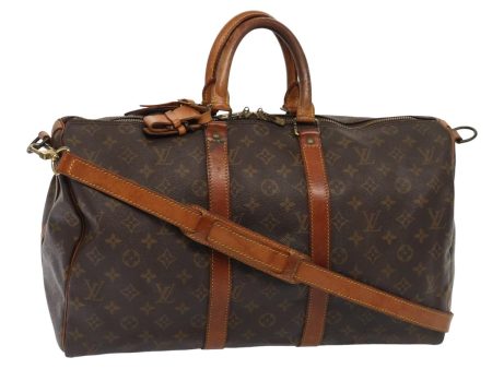 LOUIS VUITTON Monogram Keepall Bandouliere 45 Boston Bag M41418  82812 For Cheap