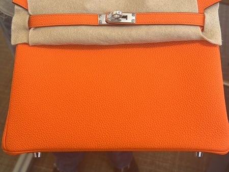 Hermes Birkin 25cm Orange Minium Togo PHW For Cheap