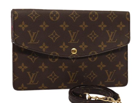 LOUIS VUITTON Monogram Double Rabat Shoulder Bag M51815  hk1452 Online now