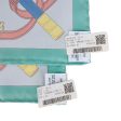 Hermes  Gavroche  Vert Amande Silk Pocket Square Scarf 45cm Pair Supply