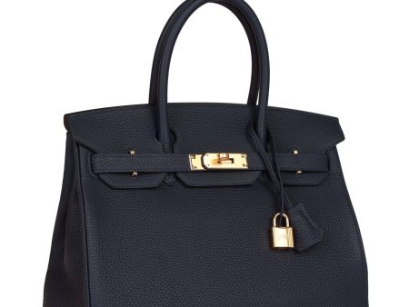 Hermes Birkin 30 Bleu Nuit Togo Gold Hardware For Cheap