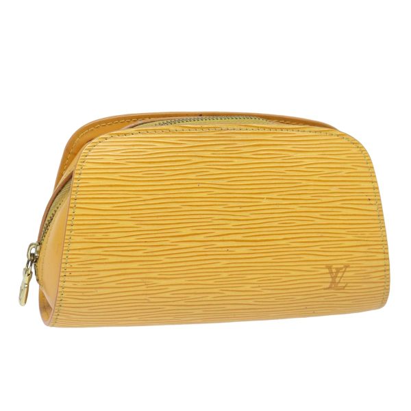 LOUIS VUITTON Epi Dauphine PM Pouch Yellow M48449  82347 For Cheap