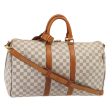 LOUIS VUITTON Damier Azur Keepall Bandouliere 45 Boston Bag N48223  82740 Online