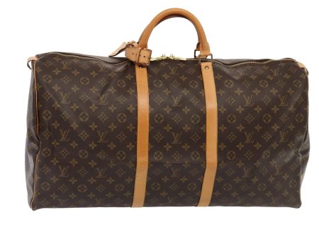 LOUIS VUITTON Monogram Keepall 60 Boston Bag M41422  84337 For Sale