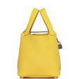 Hermes Picotin Lock 18 Jaune de Naples Clemence Palladium Hardware Discount