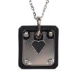 Hermes As De Coeur Pendant Black Swift Palladium Hardware on Sale