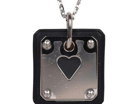 Hermes As De Coeur Pendant Black Swift Palladium Hardware on Sale