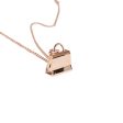 Hermes 18k Rose Gold Diamond Kelly Amulettes Pendant Necklace Online