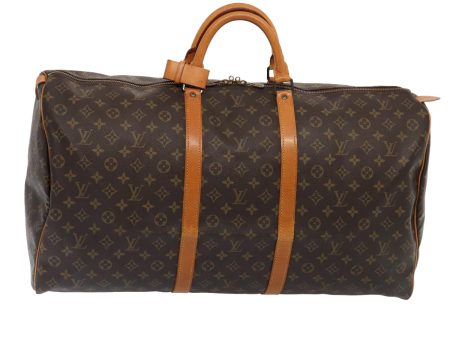 LOUIS VUITTON Monogram Keepall 60 Boston Bag M41422  yk14157 For Sale