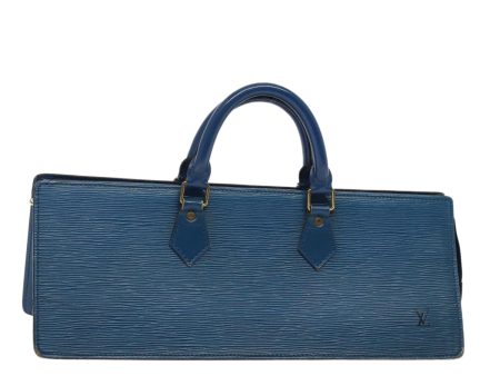 LOUIS VUITTON Epi Sac Triangle Hand Bag Blue M52095  82780 Discount