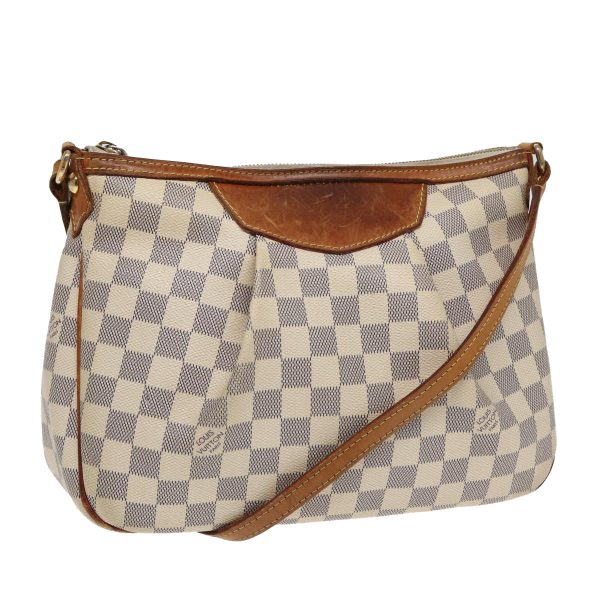 LOUIS VUITTON Damier Azur Siracusa PM Shoulder Bag N41113  83065 For Sale