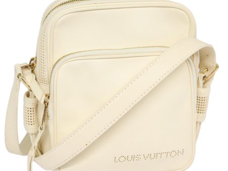 LOUIS VUITTON Cuir Bequia Trotteur MM Bag Leather White M95359  88027 Discount