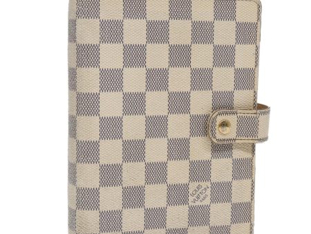 LOUIS VUITTON Damier Azur Agenda MM Day Planner Cover R20707  86188 Hot on Sale