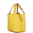 Hermes Picotin Lock 18 Jaune de Naples Clemence Palladium Hardware Discount