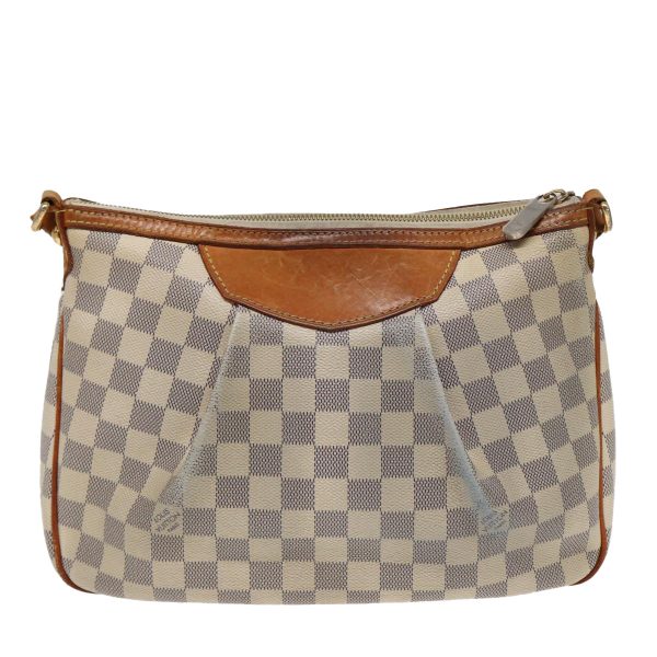 LOUIS VUITTON Damier Azur Siracusa PM Shoulder Bag N41113  83065 For Sale