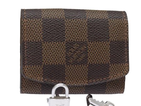 LOUIS VUITTON Damier Ebene Buton De Manchette Cuff Case M64600  82483 Supply