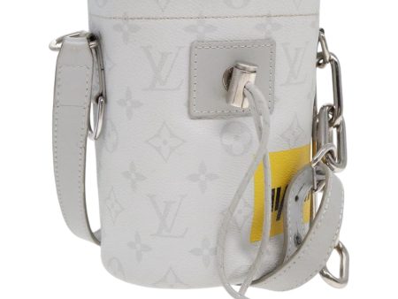 LOUIS VUITTON Monogram White Chalk Nanobag Shoulder Bag Gray M44631 Auth 88029 Supply