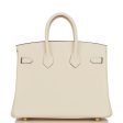 Hermes Birkin 25 Nata Swift Gold Hardware Fashion