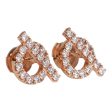 Hermes 18k Rose Gold San Coloris Diamond Finesse Earrings Fashion