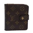 LOUIS VUITTON Monogram Compact Zip Wallet M61667  bs16753 Online