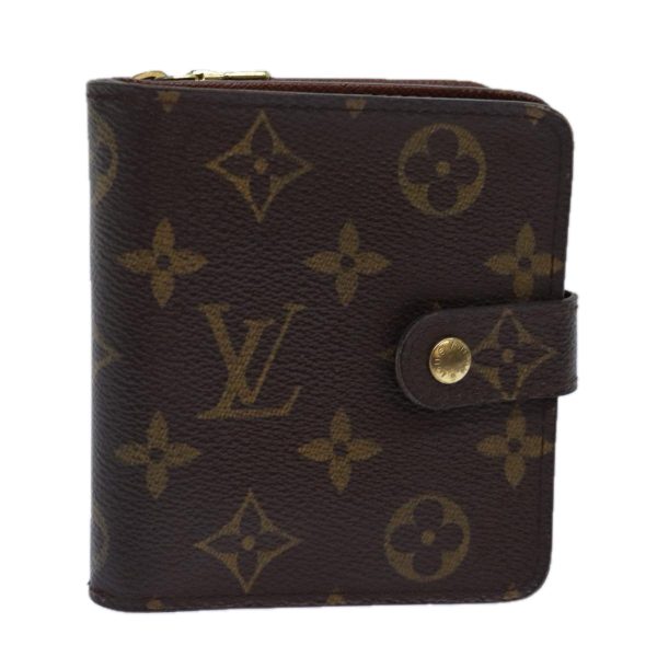 LOUIS VUITTON Monogram Compact Zip Wallet M61667  bs16753 Online