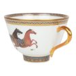 Hermes  Cheval D Orient  Porcelain Tea Cup and Saucer Set Online now