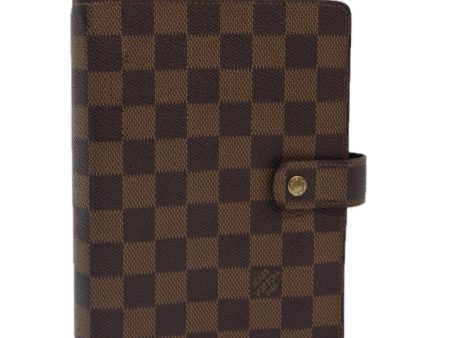 LOUIS VUITTON Damier Ebene Agenda MM Day Planner Cover R20240  85086 For Sale