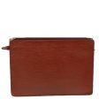 LOUIS VUITTON Epi Angian Clutch Bag Brown M52113  82379 For Sale