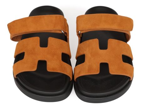 Hermes Chypre Sandals Brown Suede 36 EU Supply