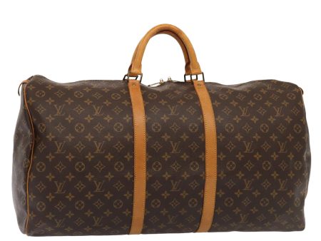 LOUIS VUITTON Monogram Keepall 60 Boston Bag M41422  yk13697 For Sale