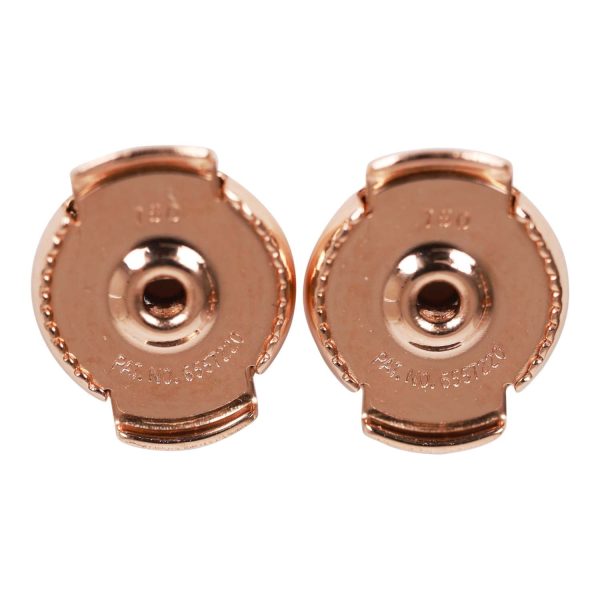 Hermes 18K Rose Gold Chain D Ancre TPM Earrings Supply