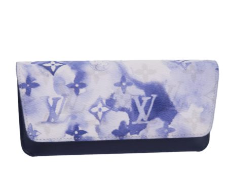 LOUIS VUITTON Monogram Watercolor Etui Lunette Glasses Case GI0589 Auth 84357A Online now