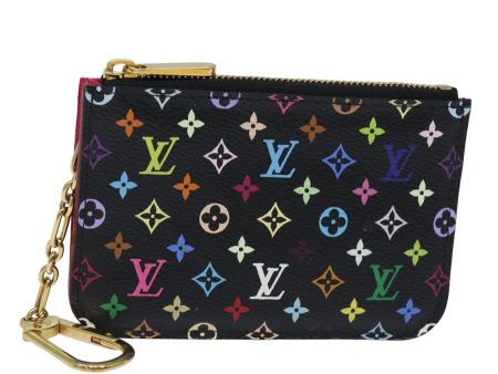 LOUIS VUITTON Multicolor Pochette ClesNM Coin Purse Black M60279  84090 on Sale