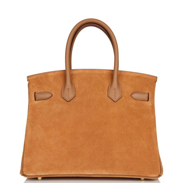 Hermes Birkin 30 Chamois and Alezan Grizzly and Swift Gold Hardware Online Sale