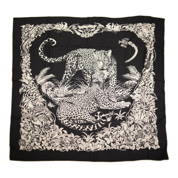 Hermes  Jungle Love  Cashmere and Silk Shawl Scarf 140cm Discount