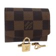 LOUIS VUITTON Damier Ebene Buton de Manchette Cadena Cuffs M64601  87817 Online now