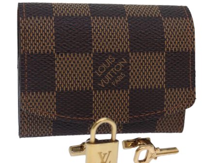 LOUIS VUITTON Damier Ebene Buton de Manchette Cadena Cuffs M64601  87817 Online now