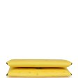 Hermes Calvi Card Holder Jaune Citron Ostrich Palladium Hardware Cheap