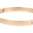 Hermes 18k Rose Gold Diamond H D Ancre Bracelet Online