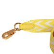 Hermes Shoulder Strap 25mm Jaune de Naples and White Canvas and Swift Gold Hardware Cheap