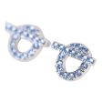 Hermes 18k Sapphire Finesse Earrings White Gold Discount