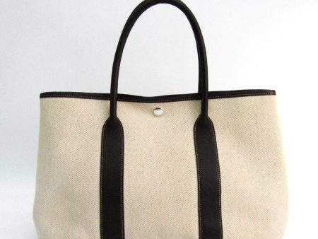 Hermes Natural Brown Canvas Garden Party 36 Tote (SHA19050) Online Hot Sale