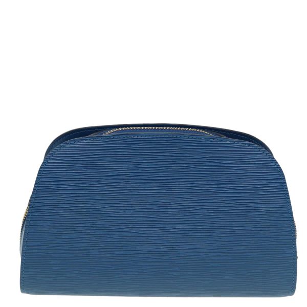 LOUIS VUITTON Epi Dauphine GM Pouch Blue M48435  83030 Online now