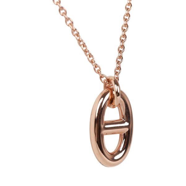 Hermes 18k Rose Gold Farandole PM Pendant Necklace Cheap