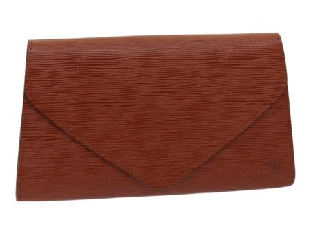 LOUIS VUITTON Epi Art Deco Clutch Bag Brown M52633  ep5145 Hot on Sale