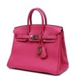 Hermes Birkin 25 Rose Pourpre Togo Palladium Hardware Online Sale